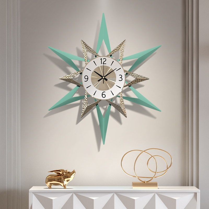 Lighting Home Decor Wall Clocks - 80 センチメートル大型壁時計リビングルームモダンなミニマリストホームアートミュート時計壁の装飾クリエイティブライト高級時計