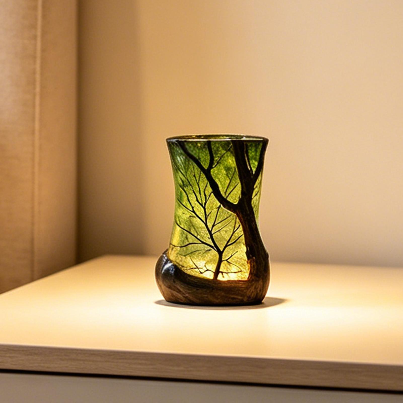 Lighting Decoration For Home - ベッドサイドテーブルランプ フォレストナイトライト 装飾的な雰囲気照明 ホームオフィス 寝室 書斎