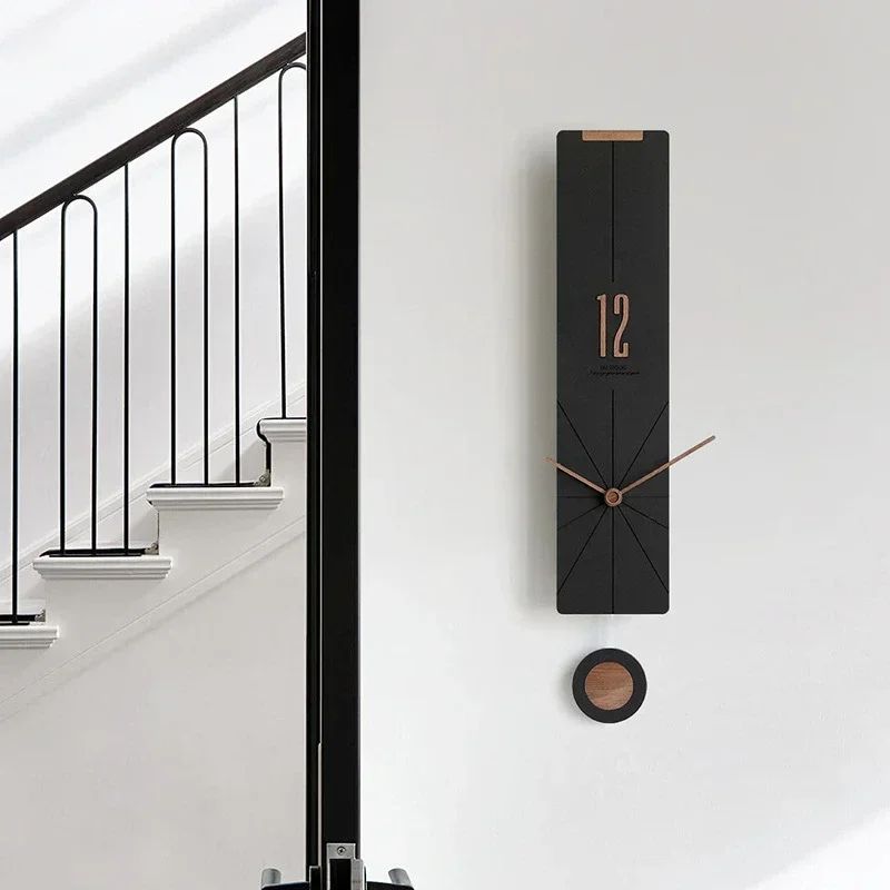 Lighting Home Decor Wall Clocks - 高級壁掛け時計,モダンなデザイン,家の装飾,リビングルーム,家庭用,ミニマリスト,赤,ファッション