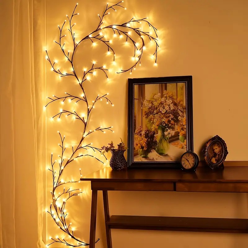 Wall Decor Lighting Tree - 144 LED ストリングライト ツリーブランチランプ 寝室の壁の装飾 つるツリーライトストリップ