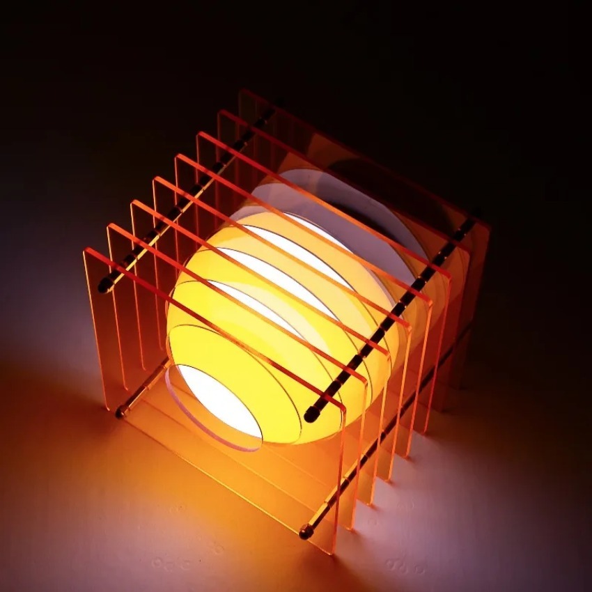 Lighting Decoration For Home - DIY ムーンランプ アクリル千層ランプ デスクトップ装飾 吊り下げ式雰囲気ライト ルームデコレーション