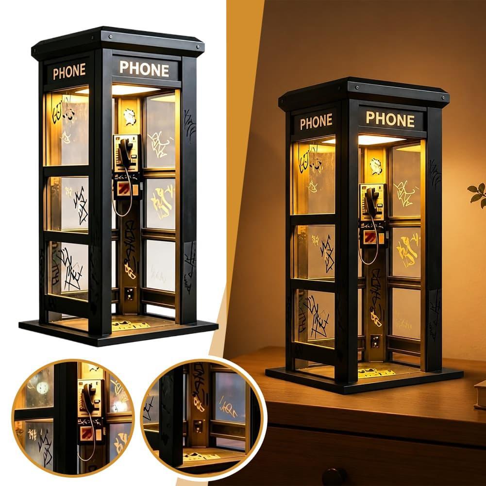 Lighting Decoration For Home - ヴィンテージロンドン電話ボックステーブルランプ レトロ電話ボックスナイトライト 装飾デスクライト 家庭用デスクトップオーナメントギフト