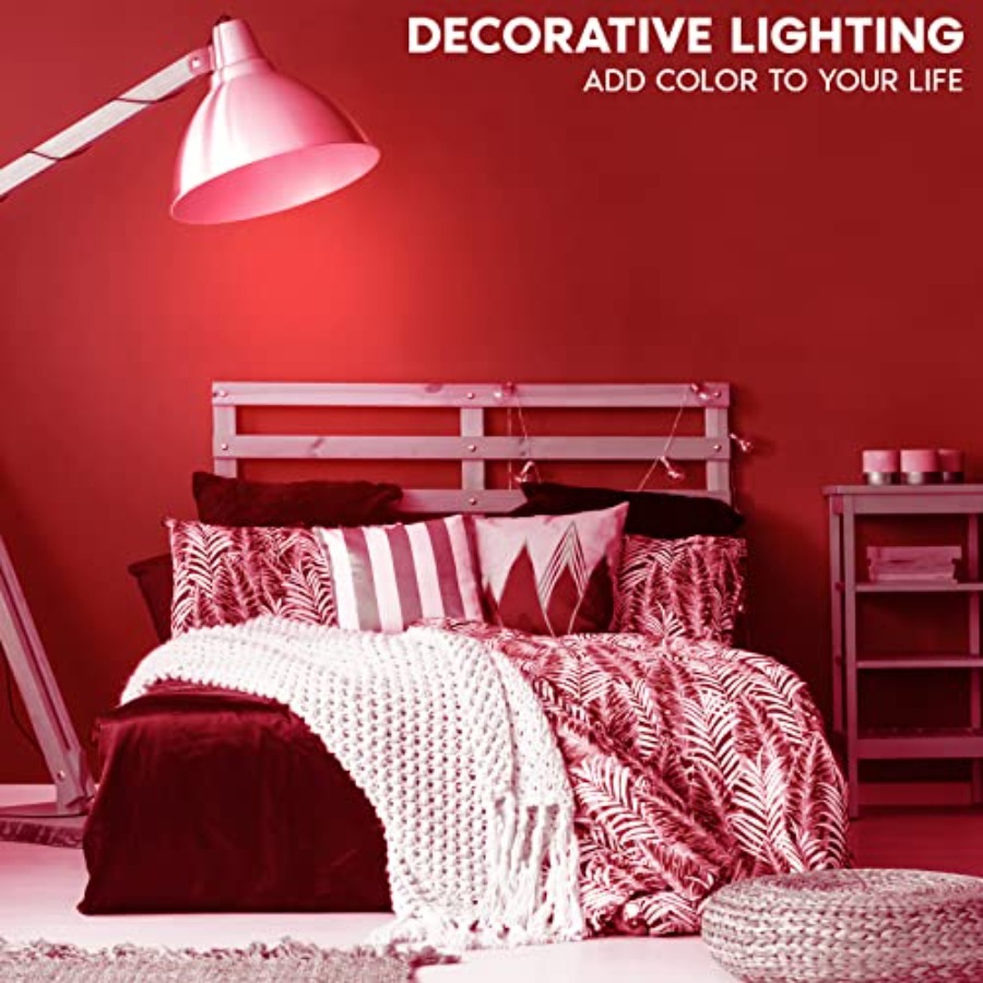 A19 エジソンLED電球、4.5W 60W相当、カラーガラ - Lighting Decoration Outdoor のレビューと価格