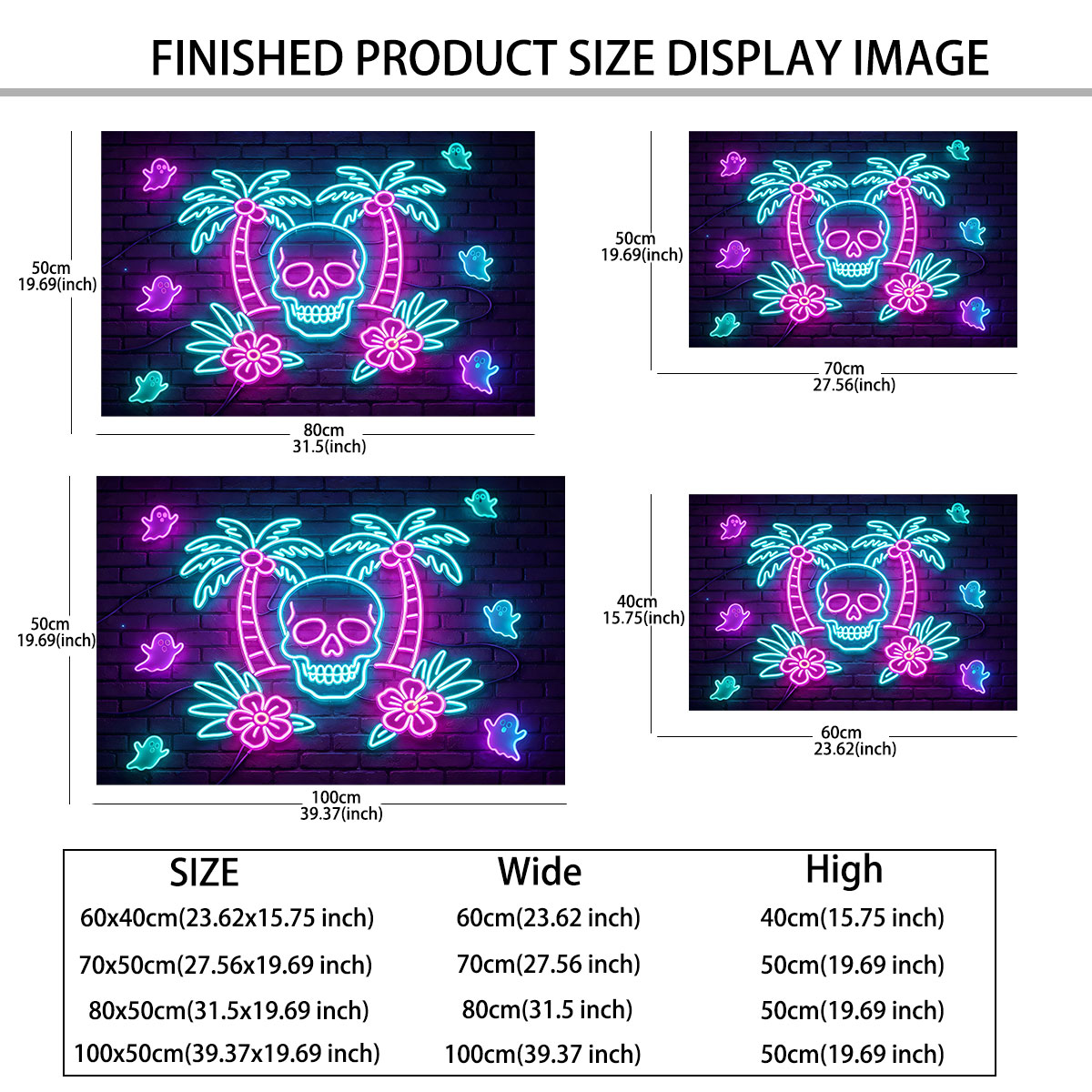 ネオンライトウォールステッカー ヤシの木のスケルトン パープ - Wall Decor Lighting Tree のレビューと価格