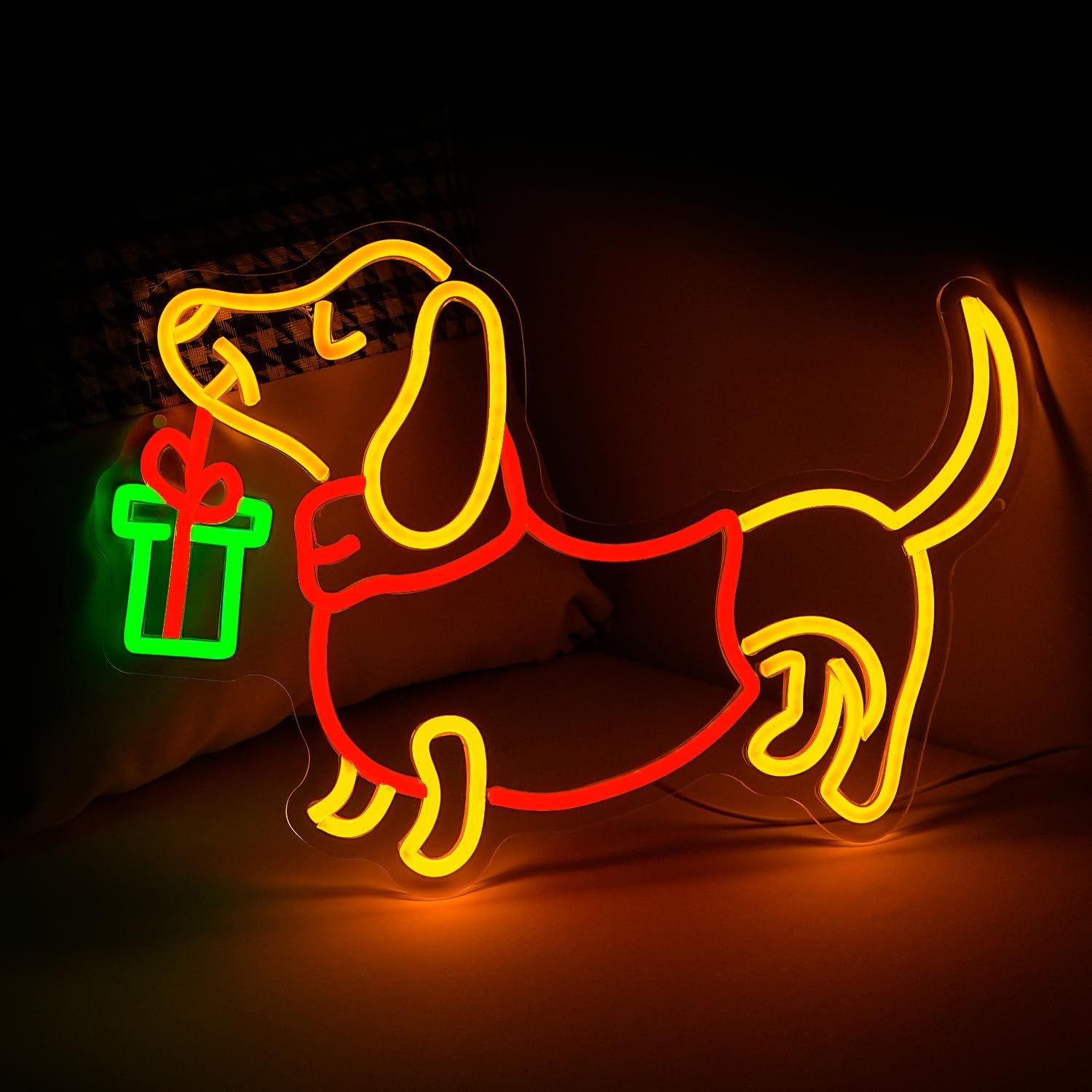 USB調光式ダックスフントネオンサインLEDライト、ホームバ - Lighting Home Decor Ideas のレビューと価格