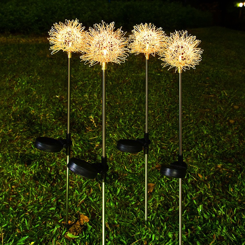 10個セット ソーラータンポポボールライト、アルミワイヤーグ - Lighting Decor Wedding のレビューと価格