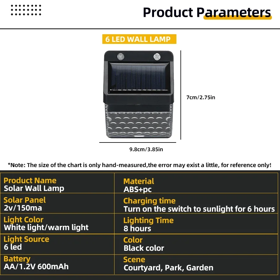 LED ソーラーライト PIR モーションセンサーウォールラ - Lighting Decoration Outdoor のレビューと価格