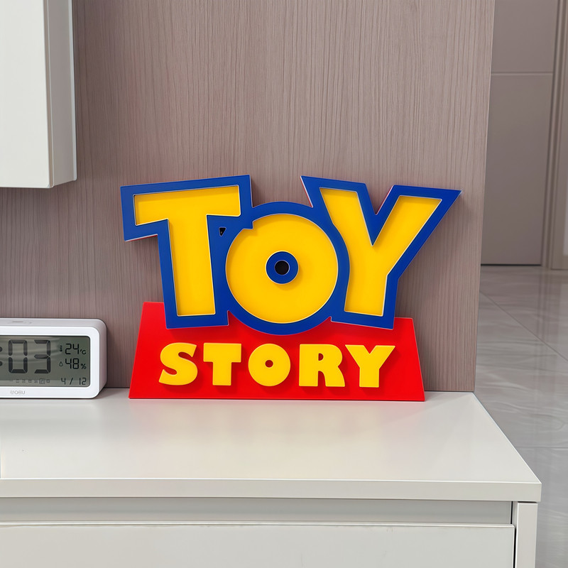 トイストーリー 3Dロゴ看板漫画キャラクターナイトライトルー - Lighting Room Decor Items のレビューと価格