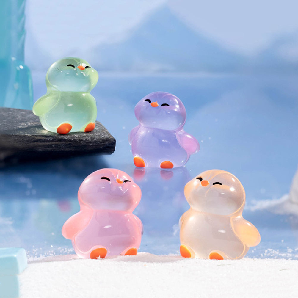 18個の光る樹脂製ペンギン：かわいいミニナイトライトアニマル - Lighting Home Decor Ideas のレビューと価格