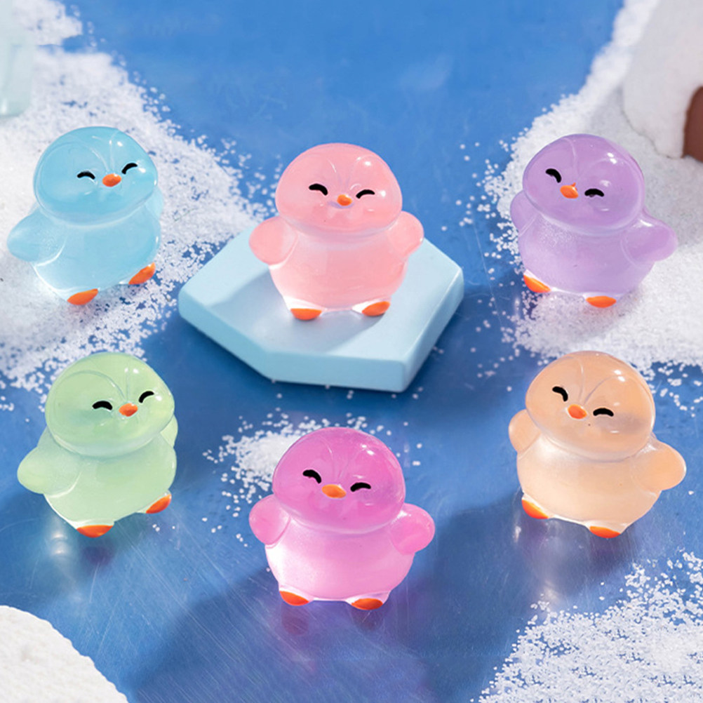 18個の光る樹脂製ペンギン：かわいいミニナイトライトアニマル - Lighting Home Decor Ideas のレビューと価格