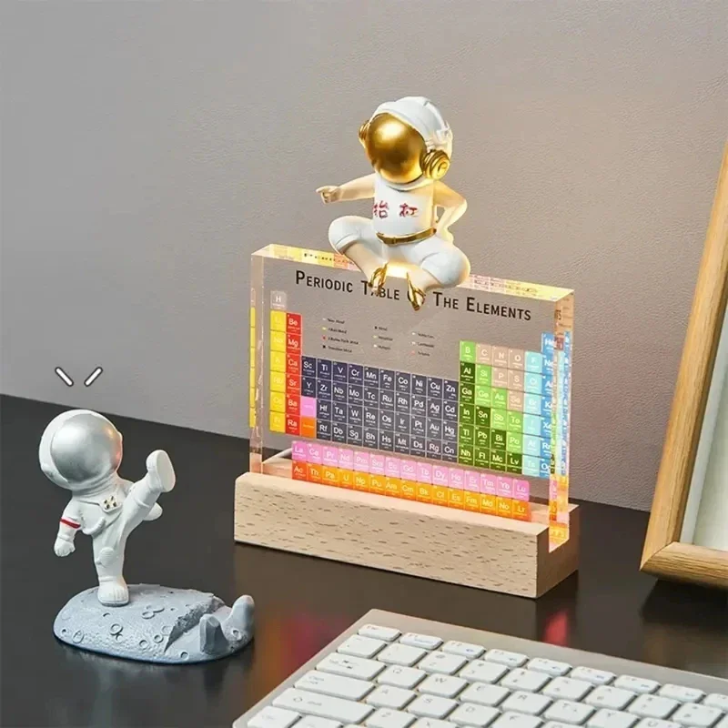 メンデレーエフ周期表アクリルプリント木製ライトベース付き - - Lighting Home Decor Ideas のレビューと価格
