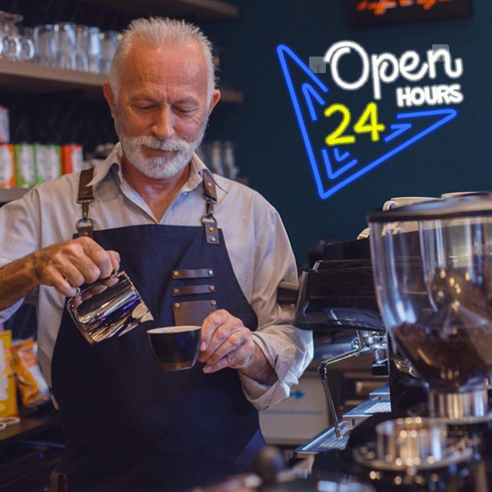 24時間営業のネオンサイン調光可能なLEDライト、バー、コン - Decor Lighting Opening Hours のレビューと価格
