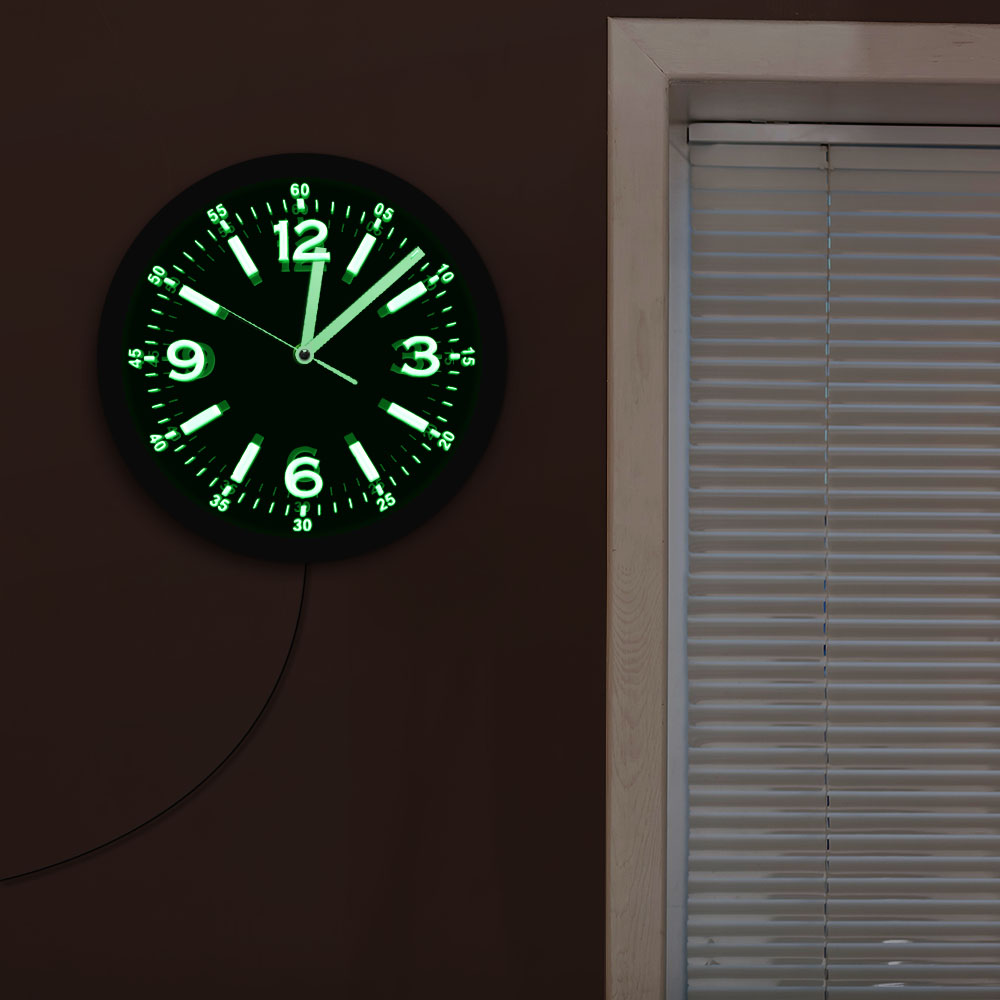 Ledネオンウォールクロック,モダンなデザイン,大きな数字, - Lighting Home Decor Wall Clocks のレビューと価格