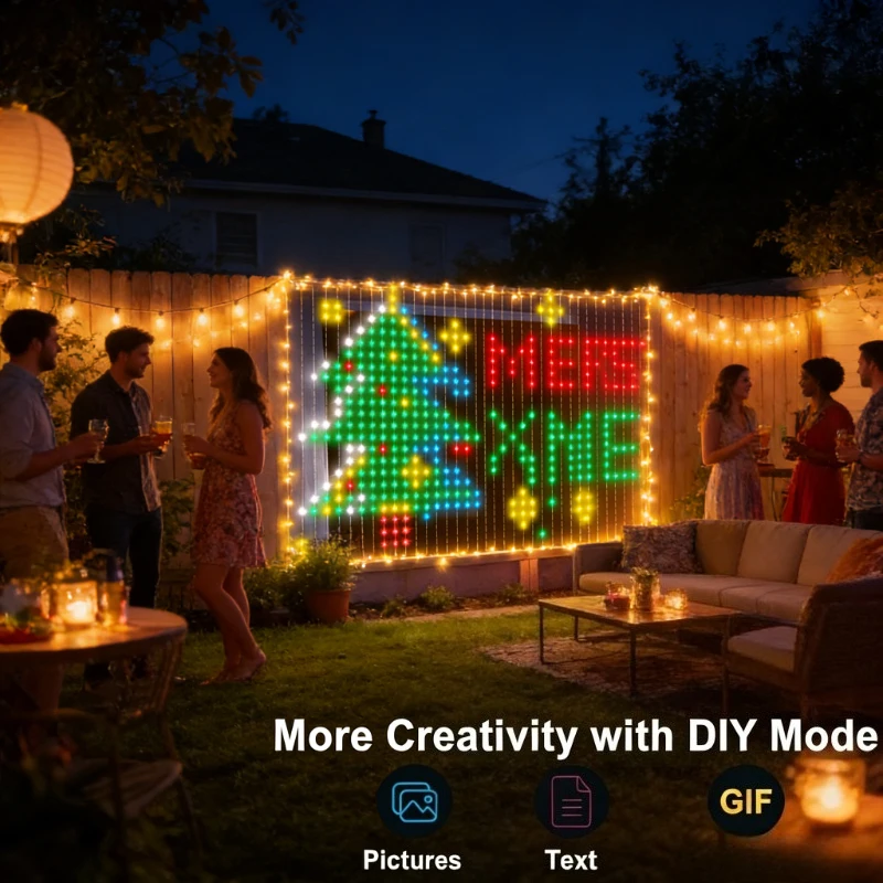 スマート400LEDカーテンライト、音楽同期DIYフェアリー - Lighting Decor Wedding のレビューと価格