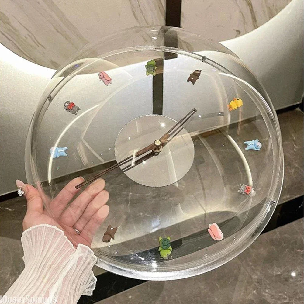 GGE ラウンド壁掛け時計 北欧モダンミニマリスト ホームリ - Lighting Home Decor Wall Clocks のレビューと価格