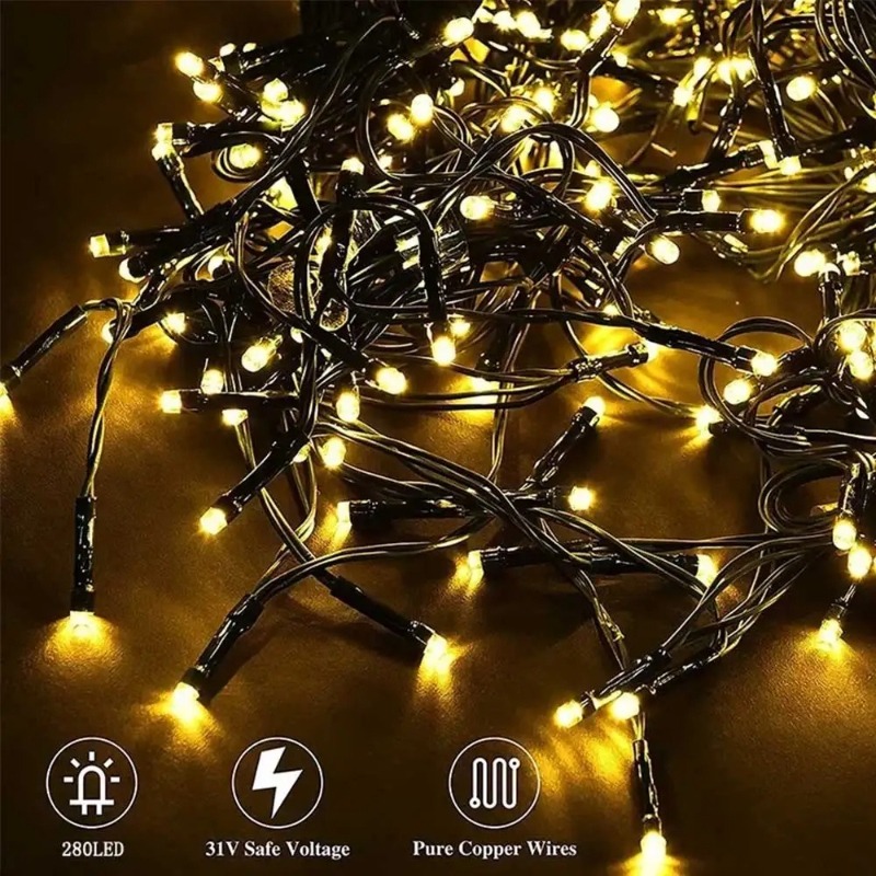 USB LED フェアリーストリングライト、防水クリスマスツ - Lighting Decor Wedding のレビューと価格