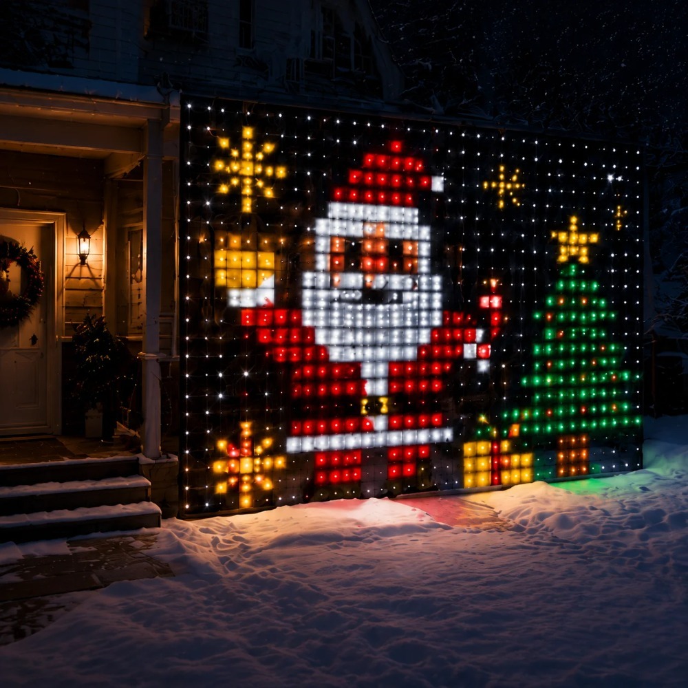 LEDピクセルカーテンライト Bluetoothアプリ制御  - Lighting Decoration For Home のレビューと価格
