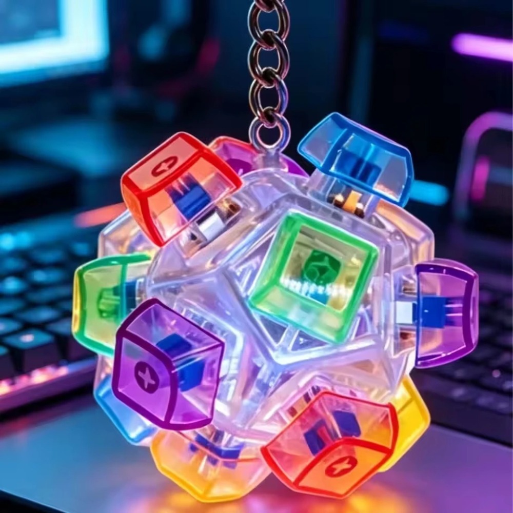 LEDライトアップキーホルダーキーボードクリック可能なボタン - Lighting Home Decor Ideas のレビューと価格