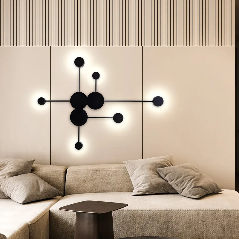 モダンなデザインのモダンなLEDウォールライト,装飾的な室内 - Lighting Home Decor Wall Clocks のレビューと価格