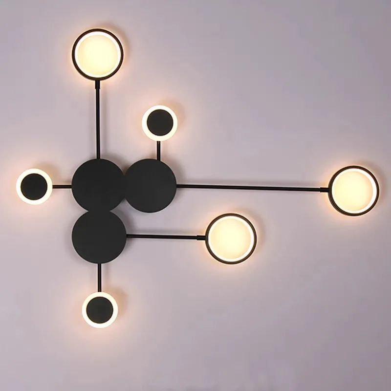 モダンなデザインのモダンなLEDウォールライト,装飾的な室内 - Lighting Home Decor Wall Clocks のレビューと価格