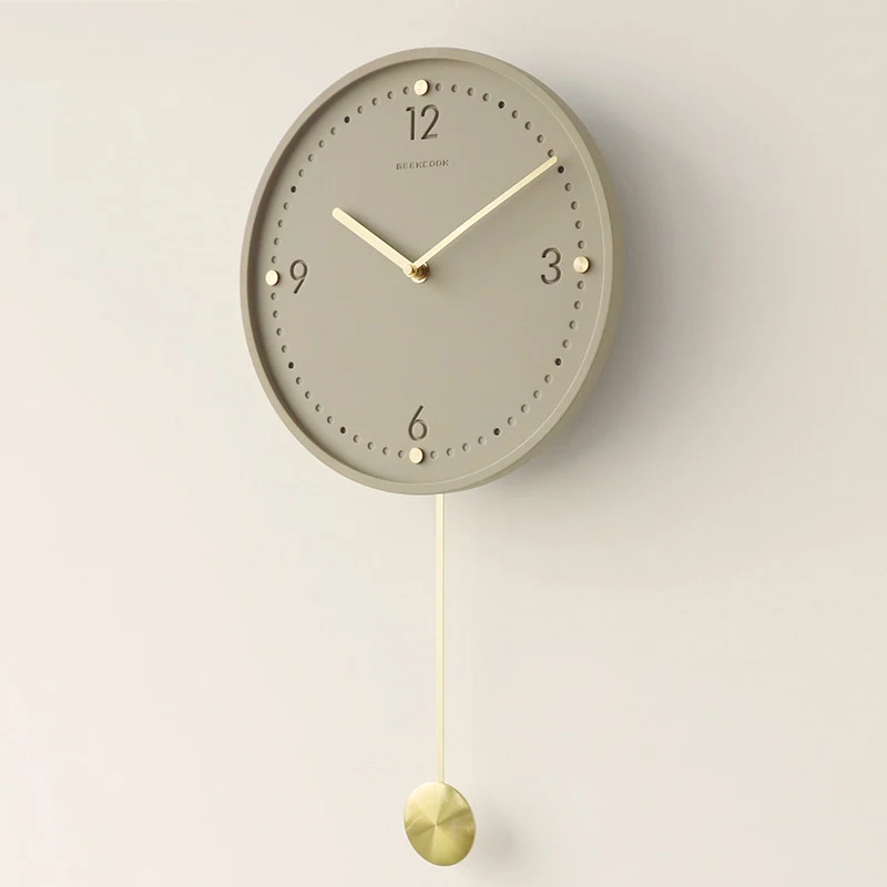 ミニマリストホームサイレント壁時計高品質壁装飾ライト高級壁時 - Lighting Home Decor Wall Clocks のレビューと価格