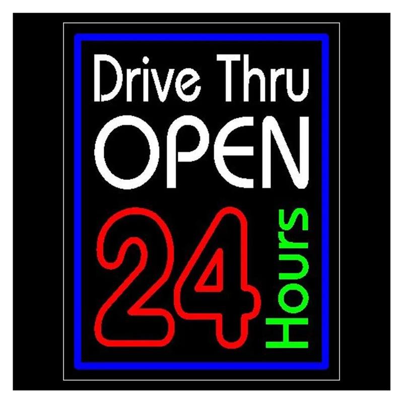 ドライブスルー24時間営業ネオンサインライト調光可能店舗、バ - Decor Lighting Opening Hours のレビューと価格