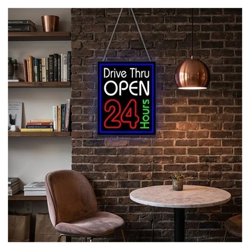 ドライブスルー24時間営業ネオンサインライト調光可能店舗、バ - Decor Lighting Opening Hours のレビューと価格