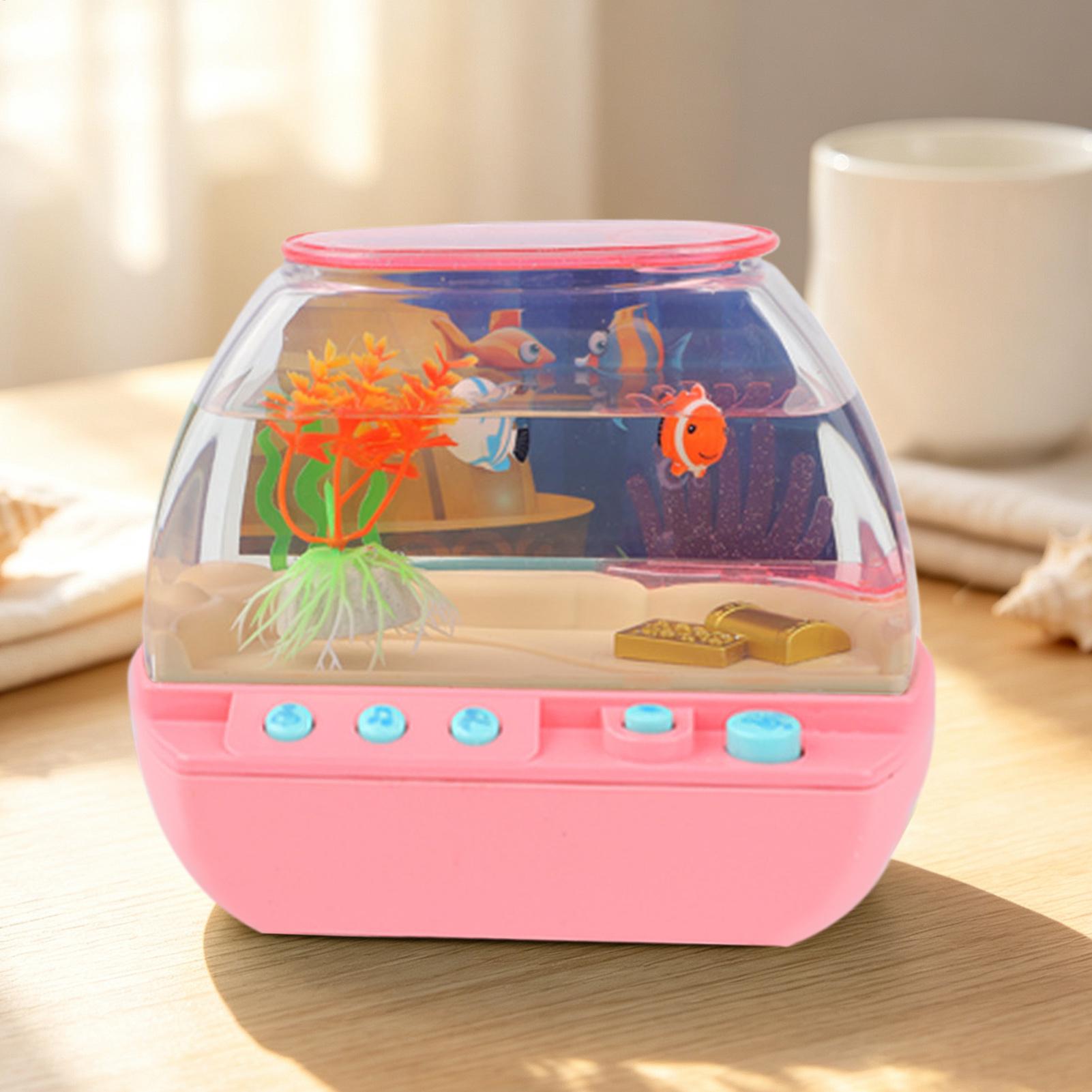 おもちゃの水槽 ホームデコレーション 音楽と光付き 模擬水槽 - Lighting Decoration For Home のレビューと価格