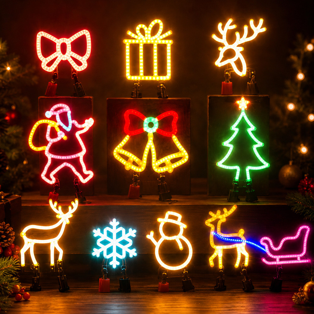 クリスマスデコレーション LEDネオンサインライト 鹿の頭  - Wall Decor Lighting Tree のレビューと価格