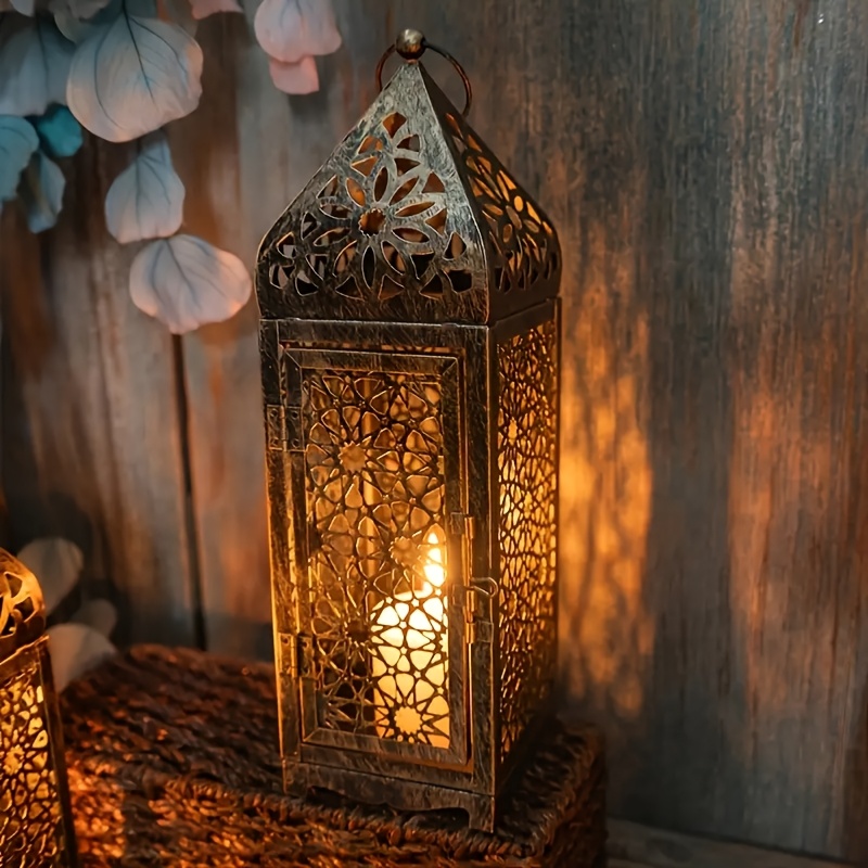 中東アラブ風メタルヴィンテージ風ランタンキャンドルホルダー、 - Lighting Home Decor Ideas のレビューと価格