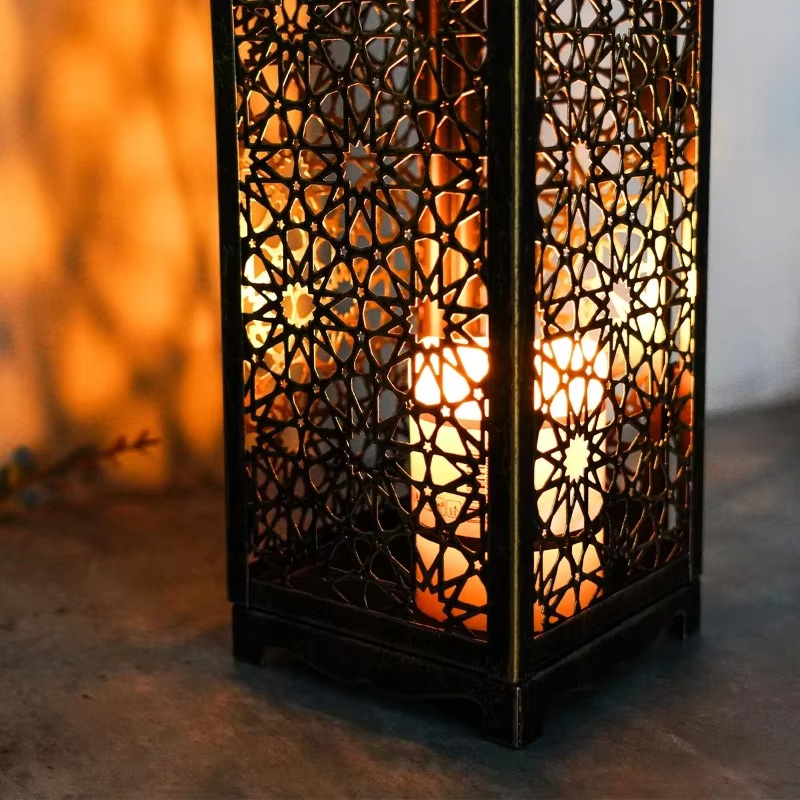 中東アラブ風メタルヴィンテージ風ランタンキャンドルホルダー、 - Lighting Home Decor Ideas のレビューと価格