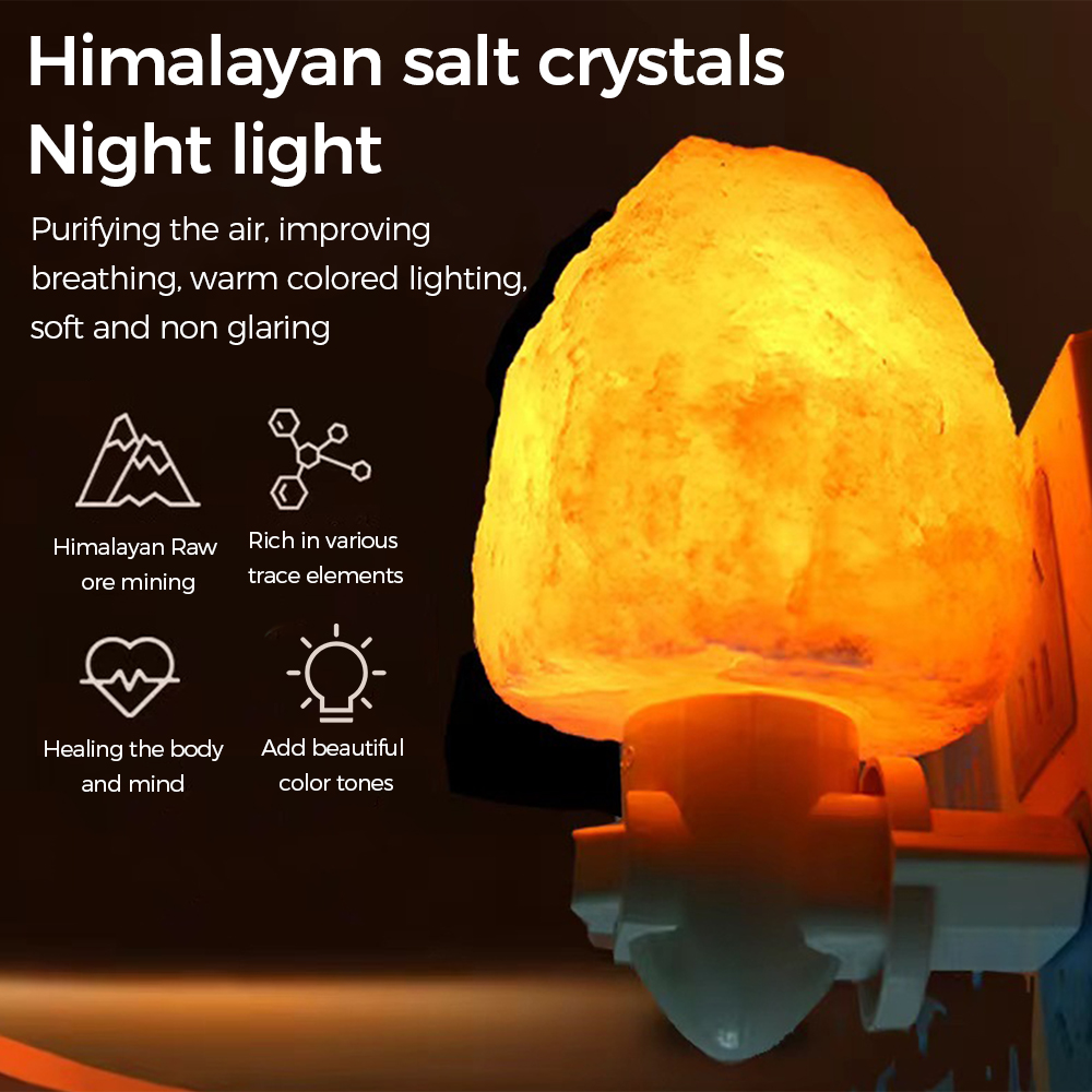 D5 LEDソルトナイトライト、ヒマラヤ岩塩ランプ、ベッドサ - Himalayan Salt Lamp のレビューと価格