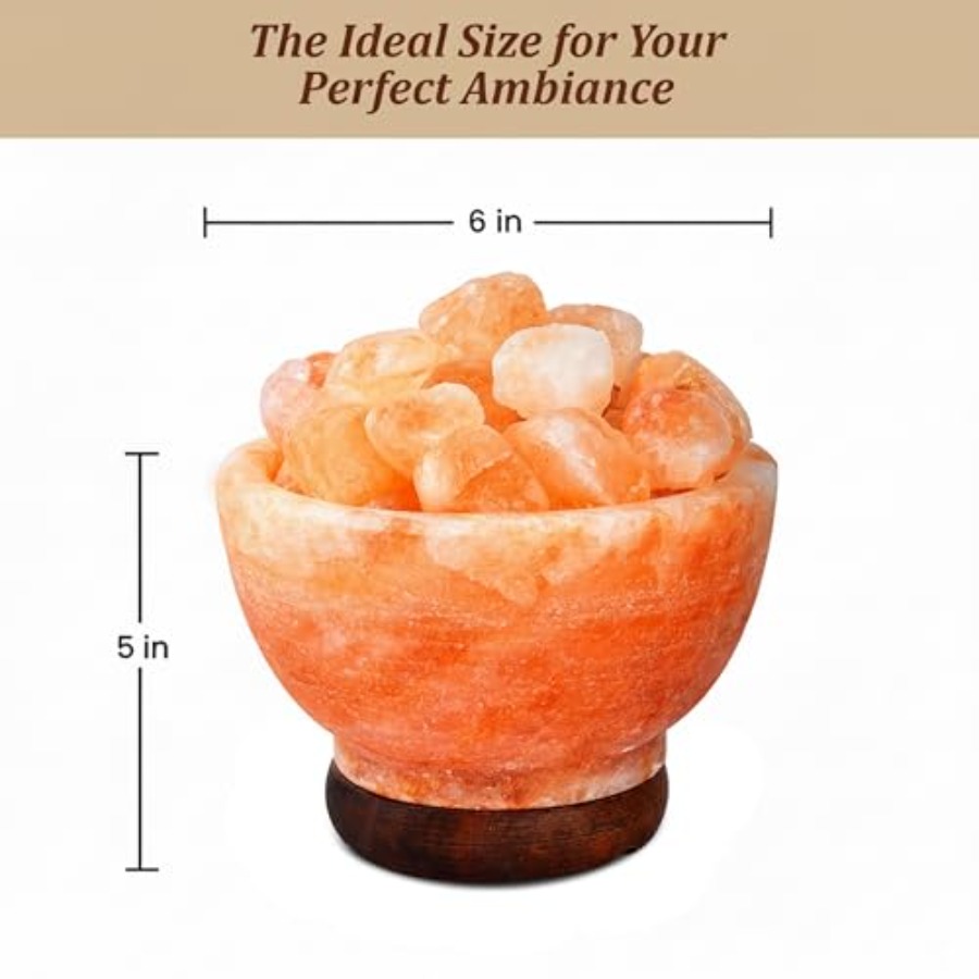 ヒマラヤピンクソルトランプボウル、パキスタン産本物、天然クリ - Himalayan Salt Lamp のレビューと価格