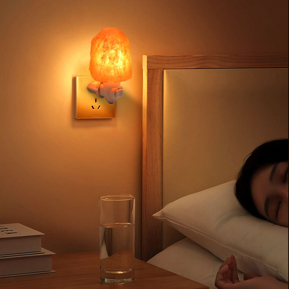 F5 LEDナイトライト ヒマラヤ岩塩ランプ ベッドサイドラ - Himalayan Salt Lamp のレビューと価格