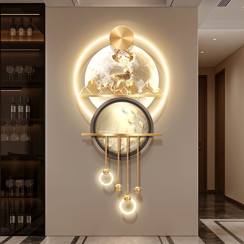 nq- ライトラグジュアリー フォーチュンツリー ポーチ装飾 - Wall Decor Lighting Tree のレビューと価格