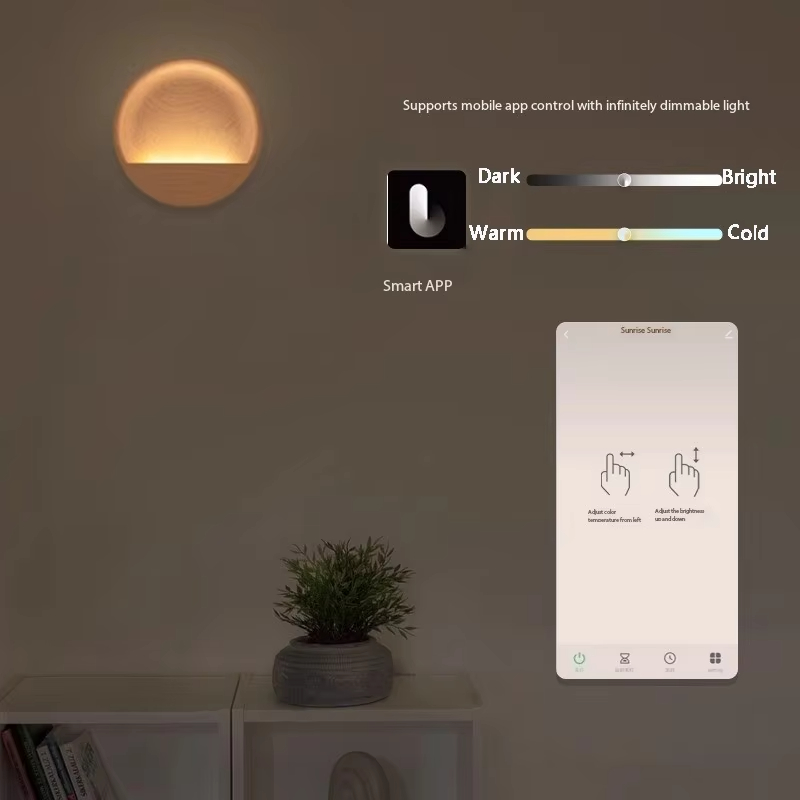 モダンデザイナーサンライズウォールライトベッドライト雰囲気中 - Lighting Decor Sunrise のレビューと価格