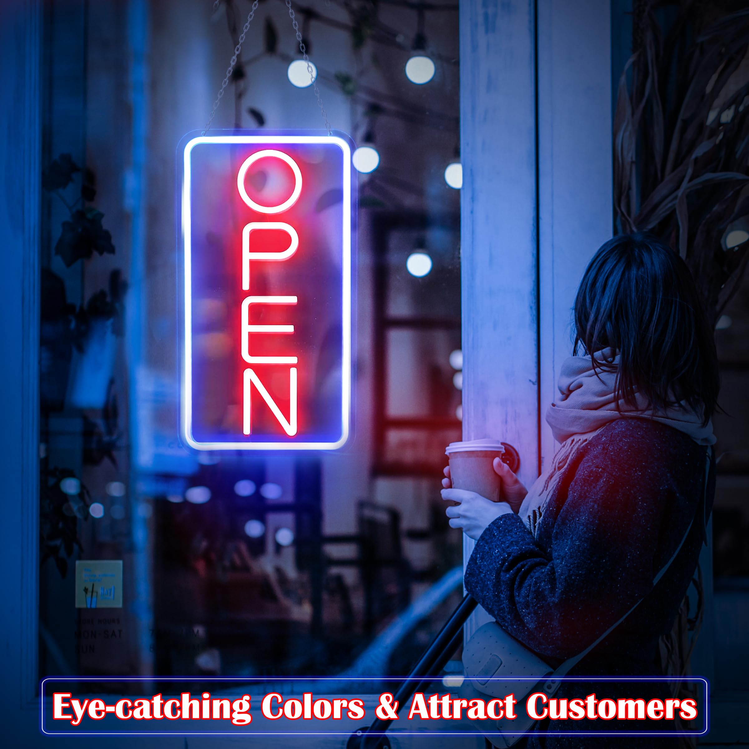 LEDネオンオープンサイン、営業時間サイン、カフェ・バー・ホ - Decor Lighting Opening Hours のレビューと価格