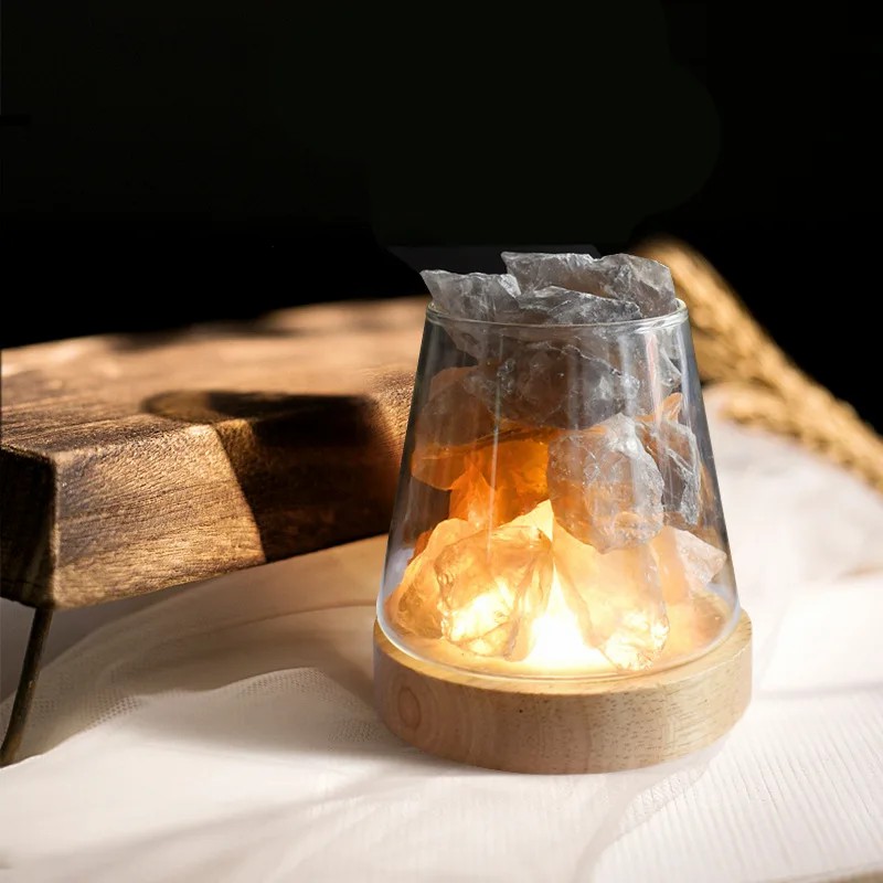 D2 ナチュラルノベルティヒマラヤ塩テーブルナイトランプライ - Himalayan Salt Lamp のレビューと価格