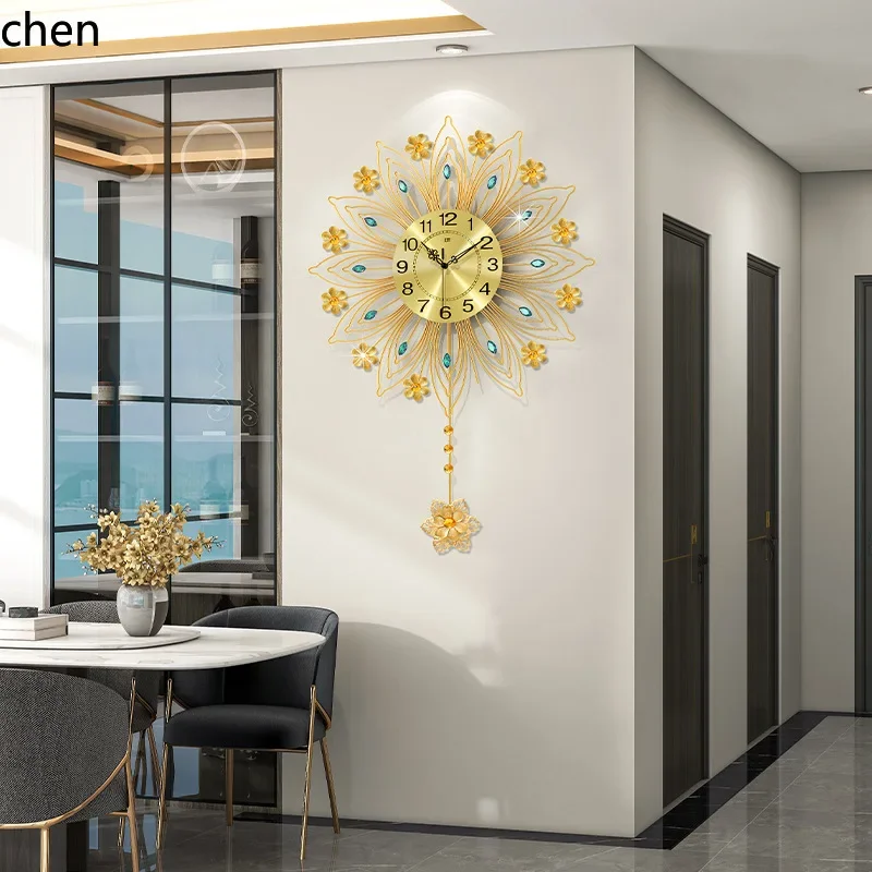 TQH-i7.7 欧風ライトラグジュアリー時計、リビングルー - Lighting Home Decor Wall Clocks のレビューと価格