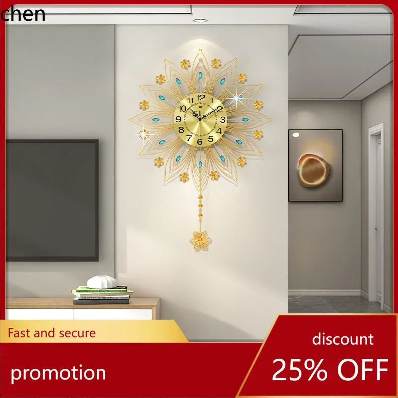 TQH-i7.7 欧風ライトラグジュアリー時計、リビングルー - Lighting Home Decor Wall Clocks のレビューと価格