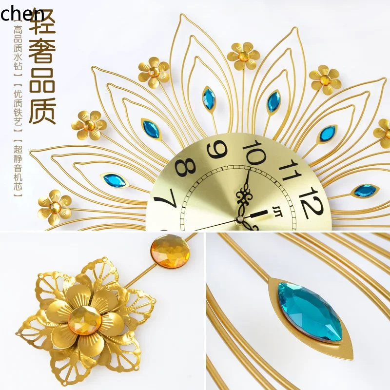 TQH-i7.7 欧風ライトラグジュアリー時計、リビングルー - Lighting Home Decor Wall Clocks のレビューと価格
