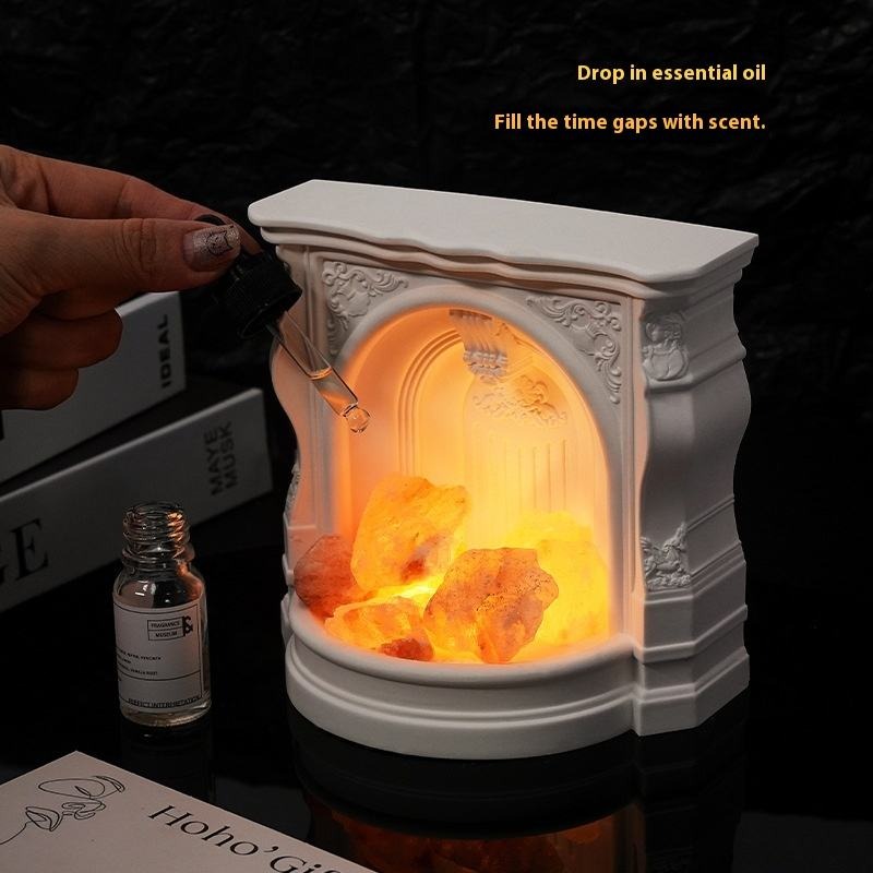 ヴィンテージナイトライトオーナメント、家庭用デスクトップ暖炉 - Himalayan Salt Lamp のレビューと価格