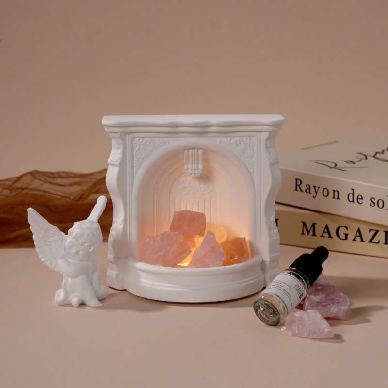 ヴィンテージナイトライトオーナメント、家庭用デスクトップ暖炉 - Himalayan Salt Lamp のレビューと価格