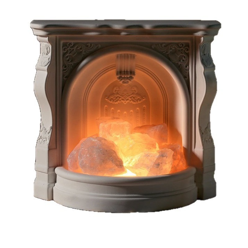 ヴィンテージナイトライトオーナメント、家庭用デスクトップ暖炉 - Himalayan Salt Lamp のレビューと価格