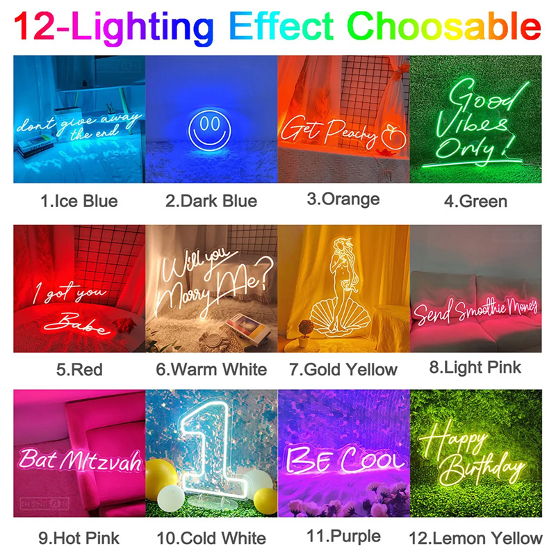 カスタムLEDネオンサイン LEDライト パーソナライズされ - Lighting Decor Wedding のレビューと価格