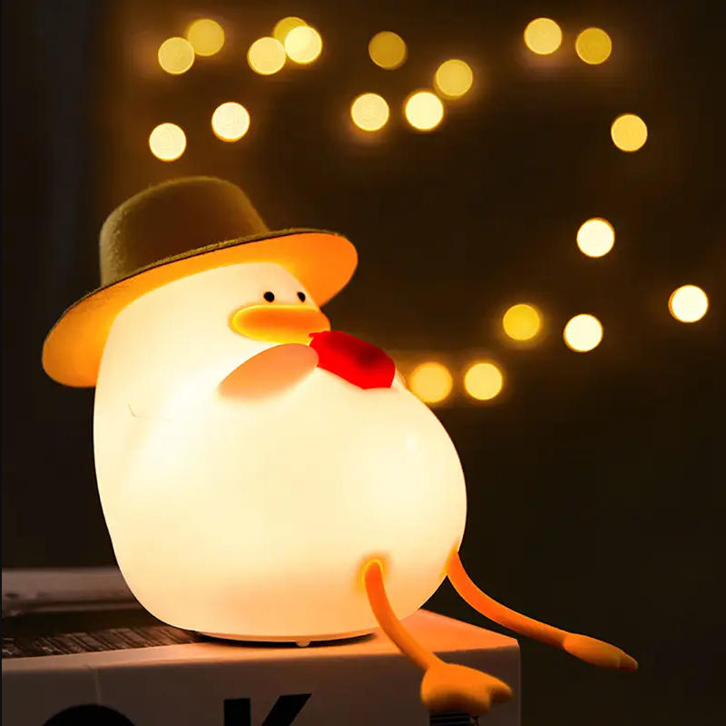 ハッピーダックナイトライト、タッチコントロールベッドサイドラ - Lighting Decoration For Home のレビューと価格