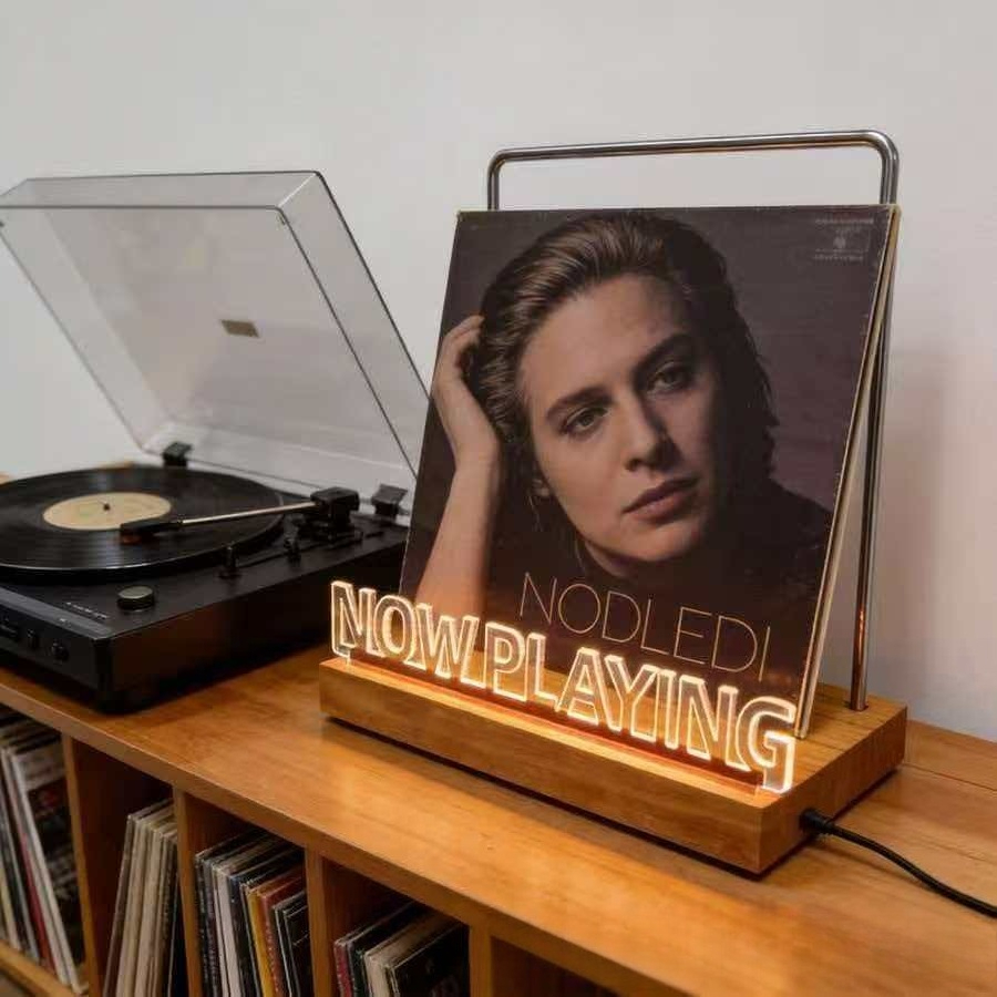 ライトアップビニールレコードディスプレイスタンドアクリルホル - Lighting Decoration Stand のレビューと価格