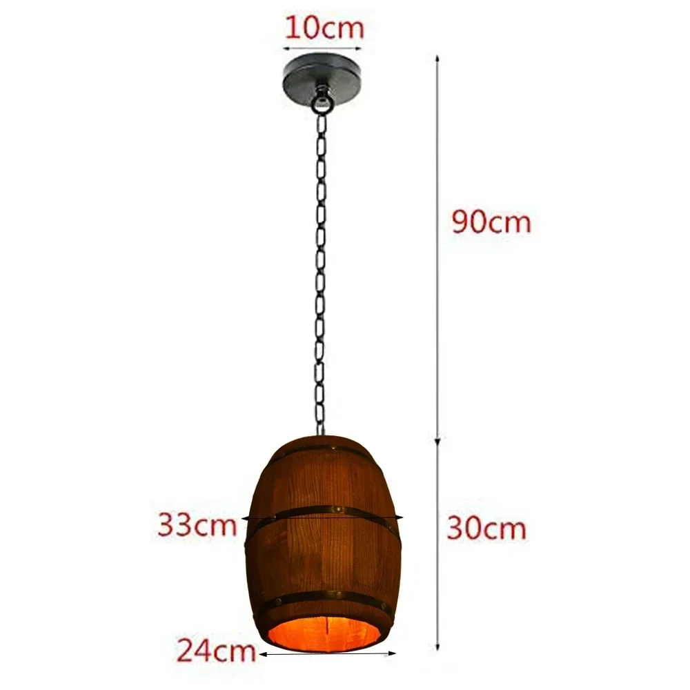 素朴なランプヴィンテージシャンデリア木製ペンダントライトワイ - Lighting Decoration For Home のレビューと価格