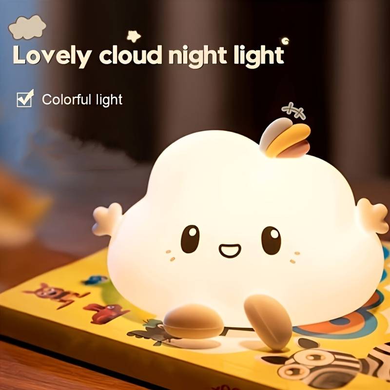 クラウドナイトライト、タッチコントロール調光、充電とタイマー - Lighting Decoration For Home のレビューと価格