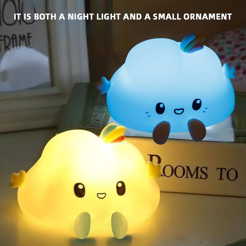 クラウドナイトライト、タッチコントロール調光、充電とタイマー - Lighting Decoration For Home のレビューと価格